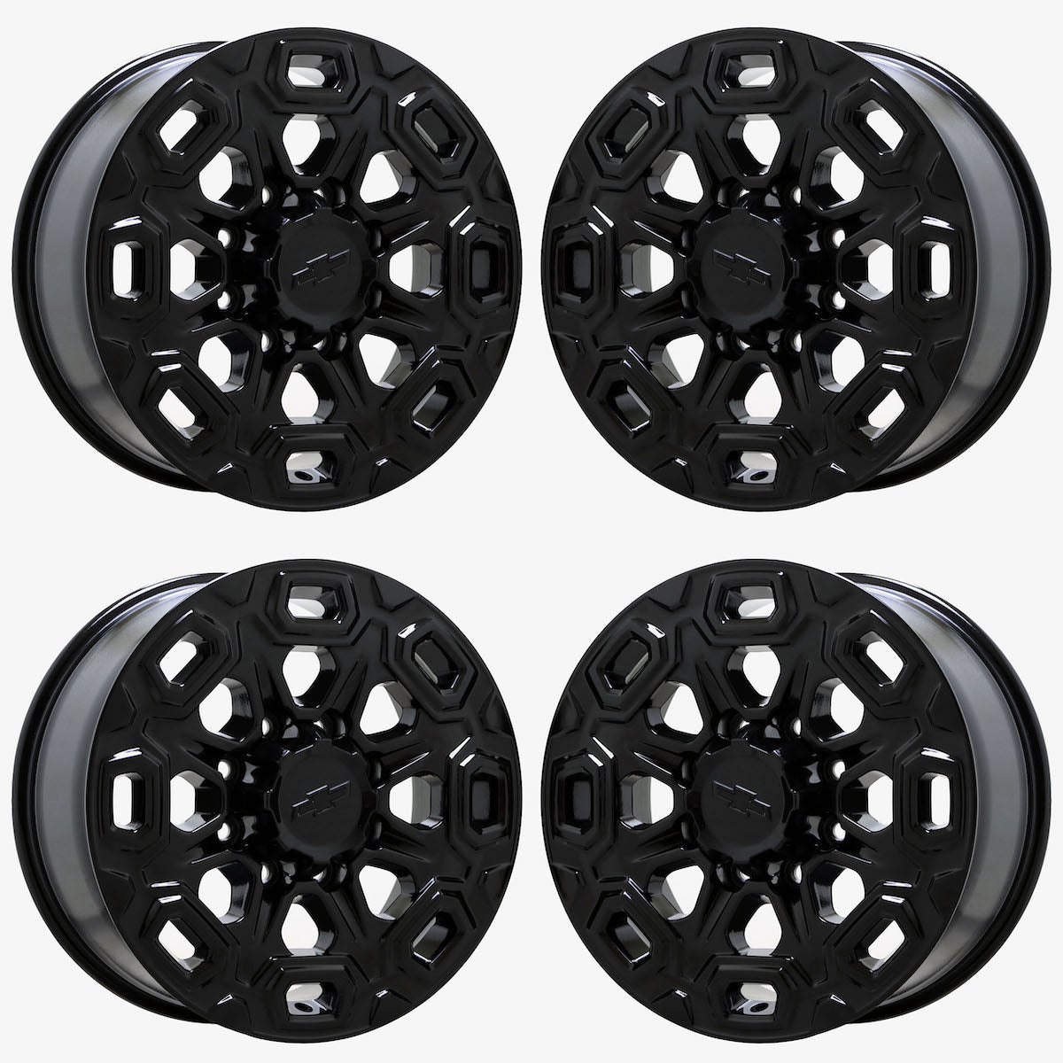 20" Chevrolet Silverado 2500 3500 Gloss Black wheels rims Factory OEM 5946